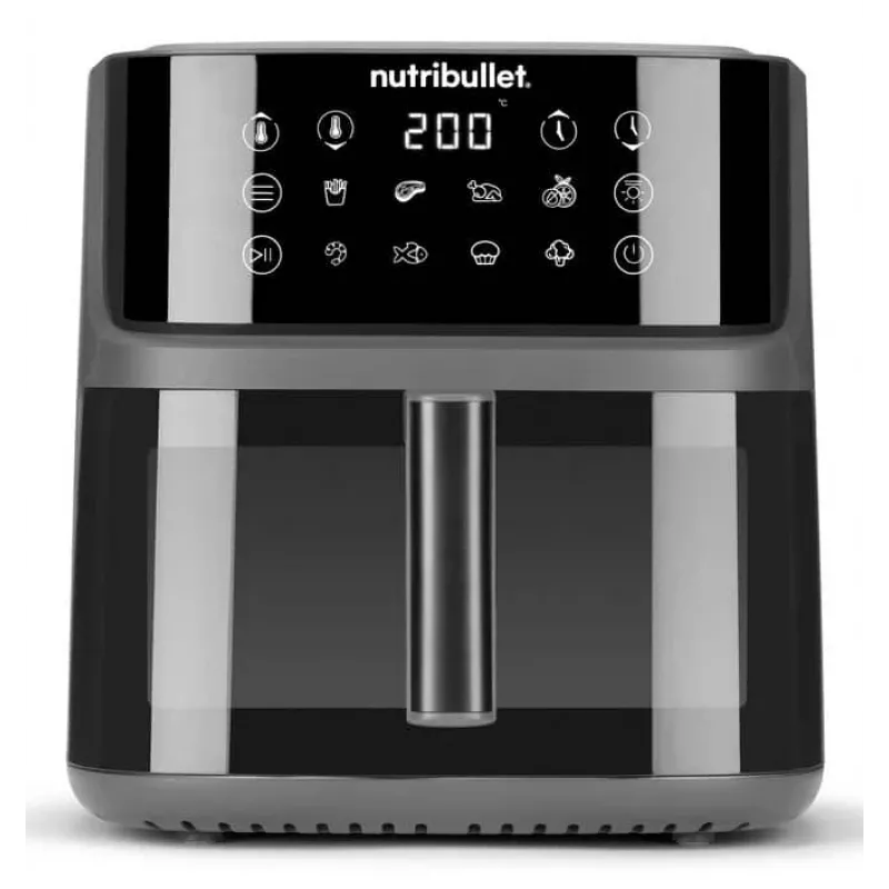 NutriBullet CrispLite Vision Single 8 L samostatne stojaci 2000 W teplovzdušná fritéza čierna