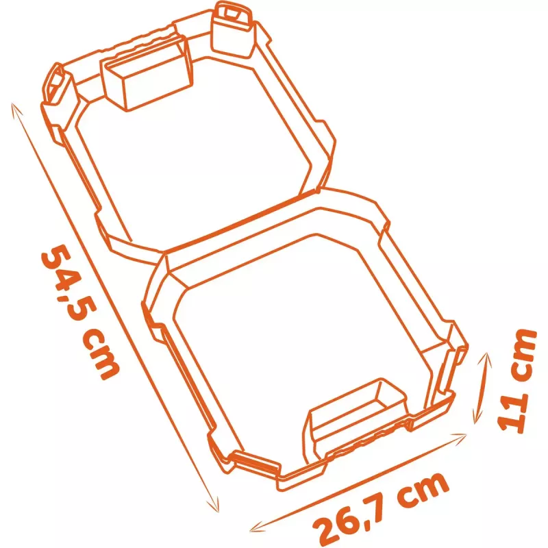 Detský kufrík na náradie Simba-Dickie Smoby Black+Decker sada hračkárskeho náradia