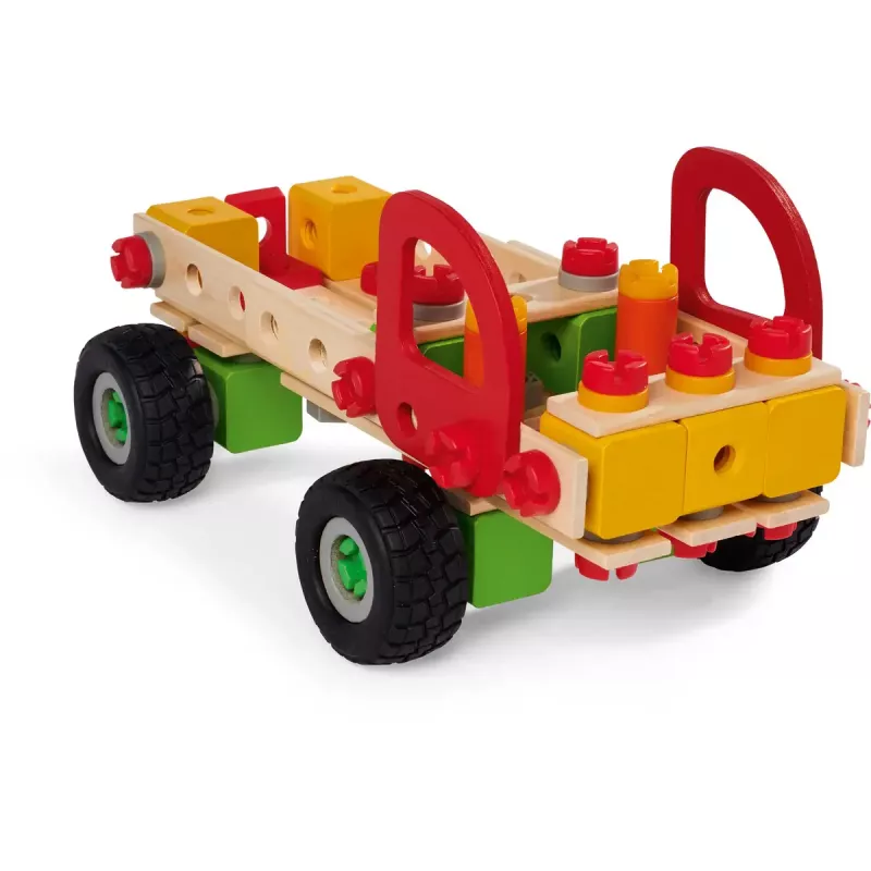 Stavebnica Simba-Dickie Eichhorn Constructor Trucks — 135 dielov, vozidlové a blokové prvky na stavanie