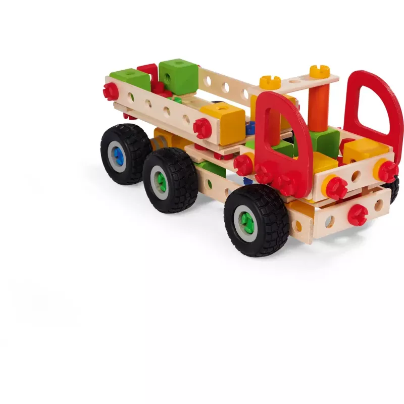 Stavebnica Simba-Dickie Eichhorn Constructor Trucks — 135 dielov, vozidlové a blokové prvky na stavanie