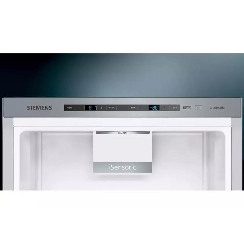 Siemens iQ500 KG49EAICA chladnička s mrazničkou, voľne stojaca, 419 l (302 l + 117 l), 201 cm, energetická trieda C, nerezová oceľ