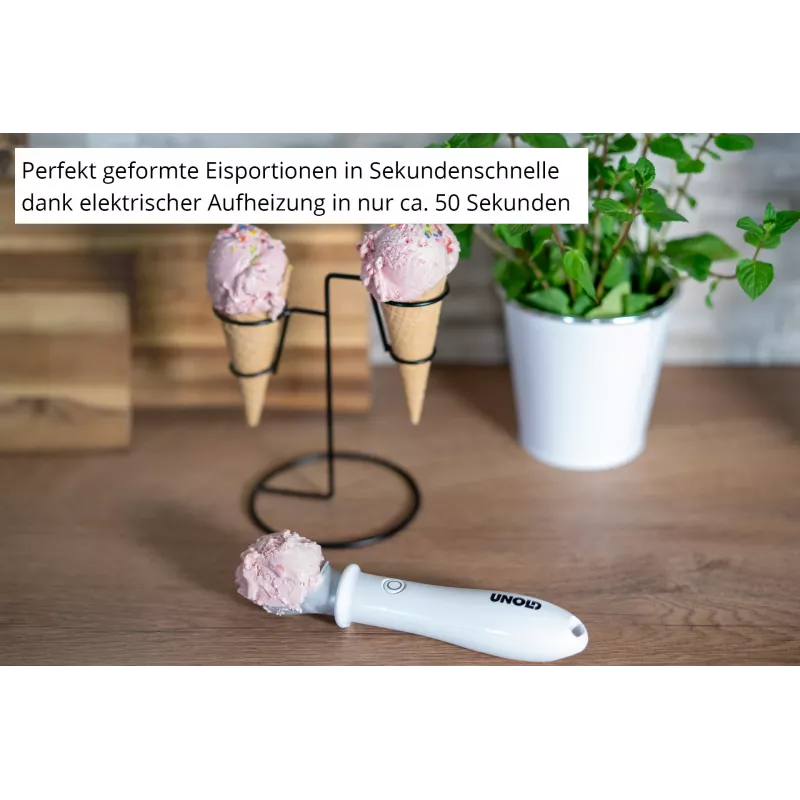 Naberačka na zmrzlinu Unold 488990 4 mm nerezová oceľ plast biela
