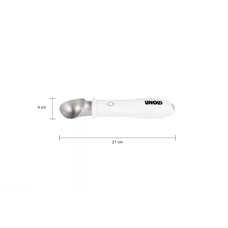 Naberačka na zmrzlinu Unold 488990 4 mm nerezová oceľ plast biela