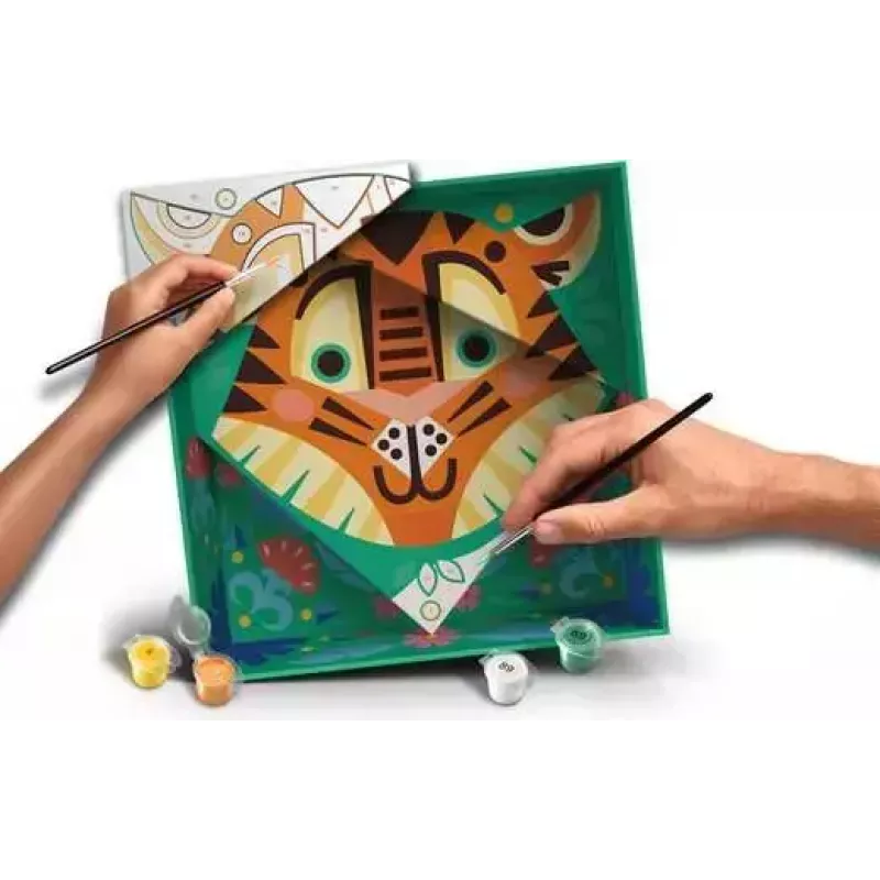 Maľovacia a odlievacia sada Ravensburger CreArt Do it together – tiger (spoločná maľovacia akcia) 25863