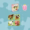 Puzzle Ravensburger UP! Farma zvieratá – progresívna sada 4, 6, 8, 10 dielov