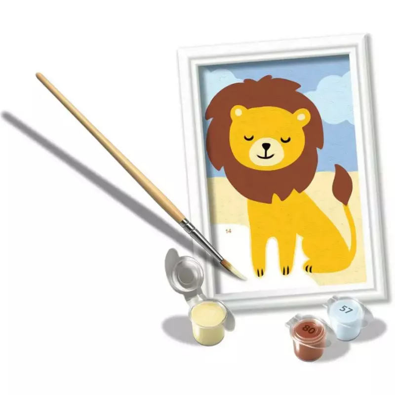 Maľovacia sada Ravensburger CreArt Little Lion – maľovanie podľa čísel pre deti