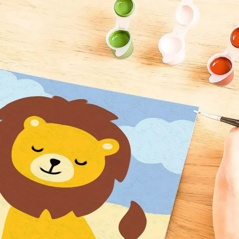 Maľovacia sada Ravensburger CreArt Little Lion – maľovanie podľa čísel pre deti