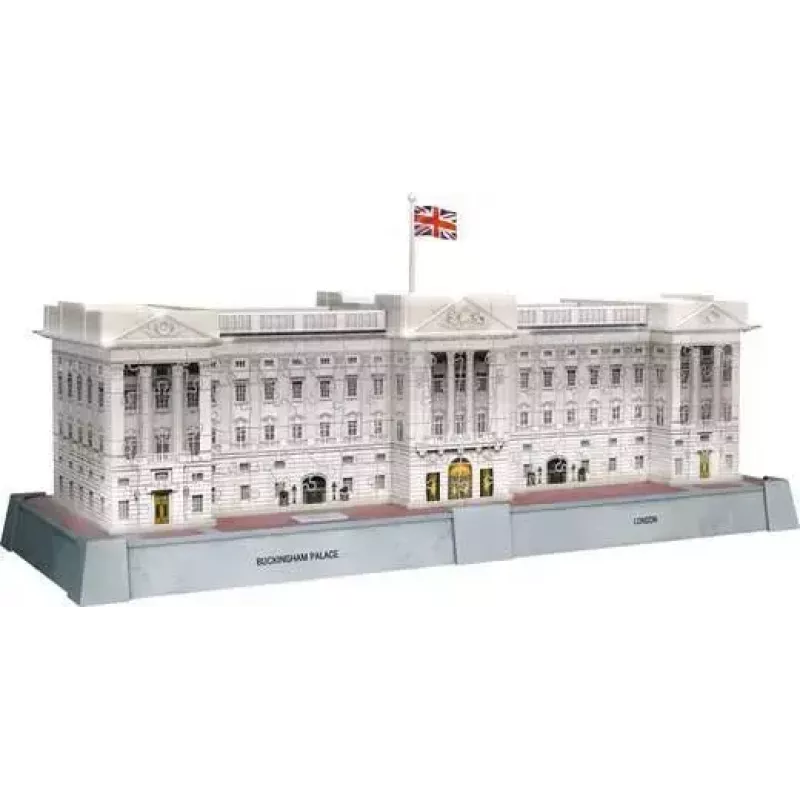 3D puzzle Ravensburger Iconics Buckinghamský palác so svetlom, 216 dielikov