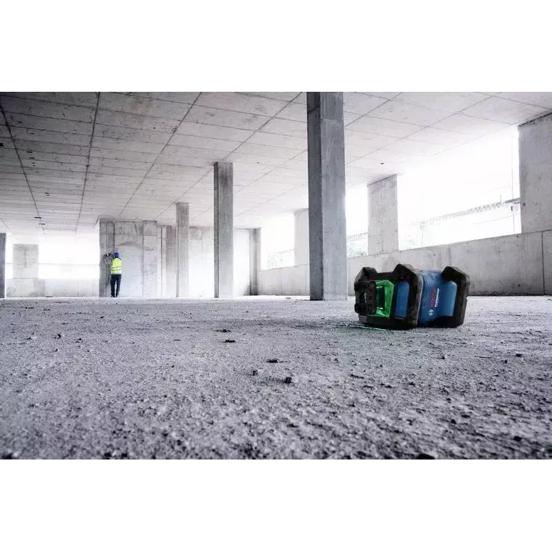Bosch GRL 650 CHVG Professional akumulátorový rotačný laser, 70 m, zelený laser, 18 V, s akumulátorom ProCORE18V 4,0 Ah, držiakom a kufrom, modrý