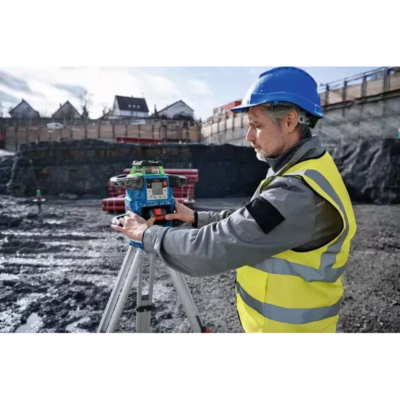 Bosch GRL 650 CHVG Professional akumulátorový rotačný laser, 70 m, zelený laser, 18 V, s akumulátorom ProCORE18V 4,0 Ah, držiakom a kufrom, modrý