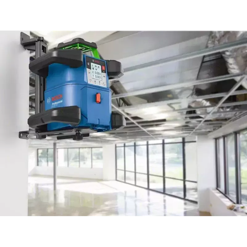 Bosch GRL 650 CHVG Professional akumulátorový rotačný laser, 70 m, zelený laser, 18 V, s akumulátorom ProCORE18V 4,0 Ah, držiakom a kufrom, modrý