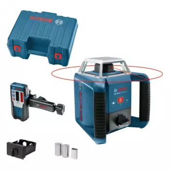 Rotačný laser Bosch GRL 400 H 400 m dosah 0,08 mm/m presnosť