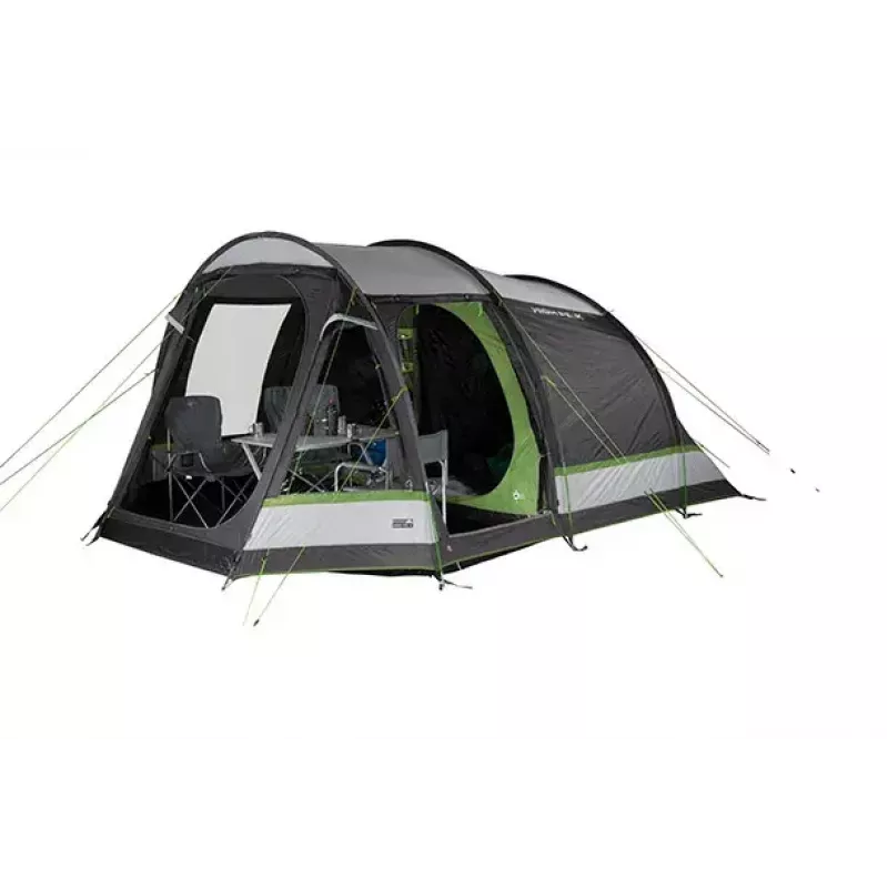 Tunelový stan High Peak Meran 5.0 pre 5 osôb zelená svetlosivá