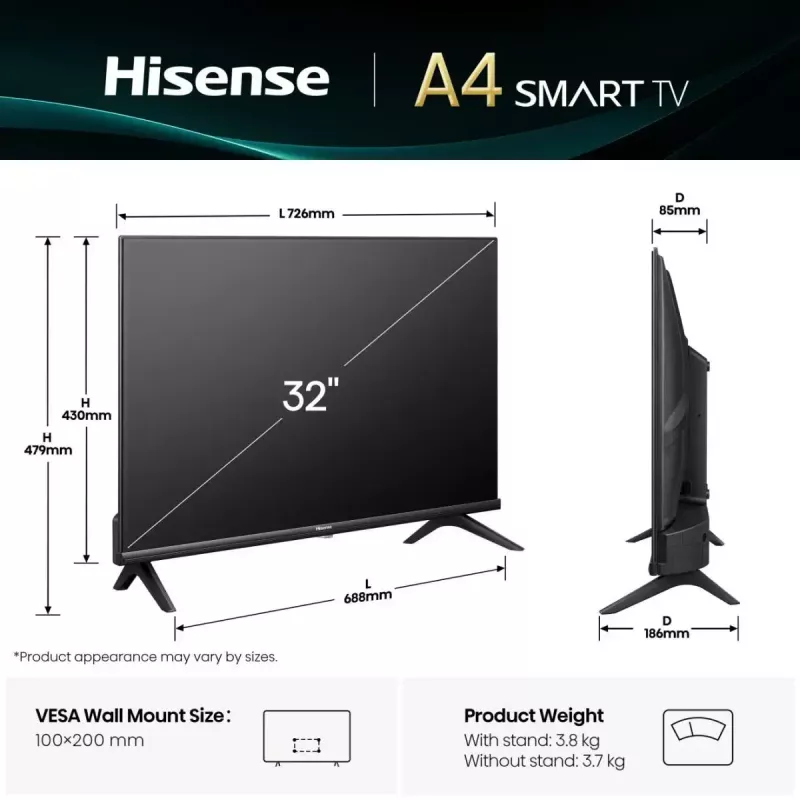 Hisense 32E4QT 81,3 cm (32