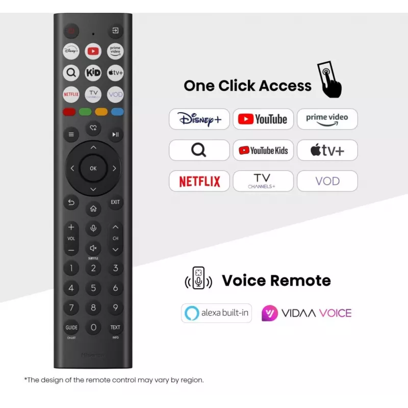 Hisense 50E77Q 127 cm (50") QLED 4K Ultra HD Smart TV, Wi-Fi, trojitý tuner, čierny