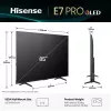 Hisense 85E77Q PRO 2,16 m (85") QLED 4K Ultra HD Smart TV, 144 Hz, Wi-Fi, trojitý tuner, nahrávanie cez USB, čierny