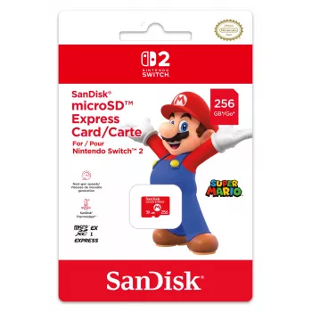 microSD Express karta NINTENDO 256 GB pre Nintendo Switch 2, Mario dizajn