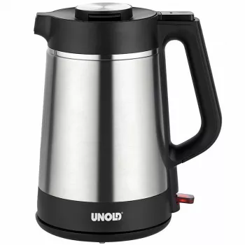 Unold 18715 rýchlovarná kanvica 1,5 L 1800 W čierna, nerezová oceľ