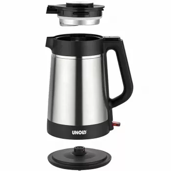 Unold 18715 rýchlovarná kanvica 1,5 L 1800 W čierna, nerezová oceľ