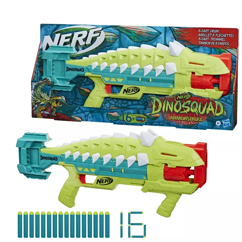 Nerf DinoSquad Armorstrike, hračkárska blaster, 8 rokov, 99 rokov, dinosaurus, 1 kg