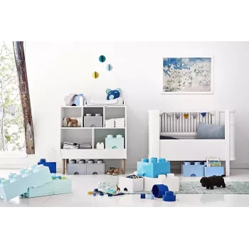 Zásuvková jednotka room copenhagen LEGO Brick Drawer 4, sivá, modulárna úložná zásuvka