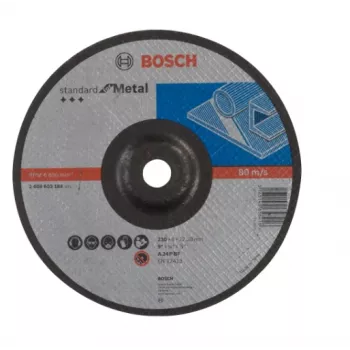 Bosch Standard for Metal A 24 P BF brúsny kotúč na hrubovanie, 230 mm, zahnutý (2608603184)