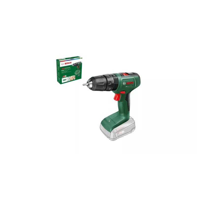 Bosch EasyImpact 18V-40 06039D8100 akumulátorová príklepová vŕtacia skrutkovačka, 1630 ot./min, 24450 úderov/min, rýchloupínacie skľučovadlo, bez akumulátora a nabíjačky, zelená/čierna