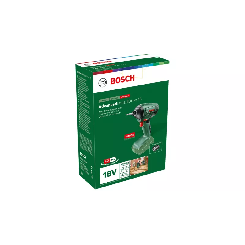 Bosch AdvancedImpactDrive 18 2600 ot/min čierna, zelená