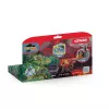 Sada hracích figúrok Schleich Eldrador Creatures ohnivý dinosaurus vs. jašterica z džungle, model 70834