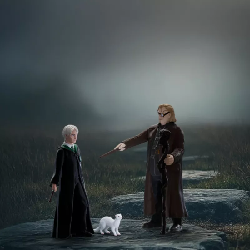 Schleich sada hracích figúrok Wizarding World: Mad-Eye Moody a Draco Malfoy s fretkou