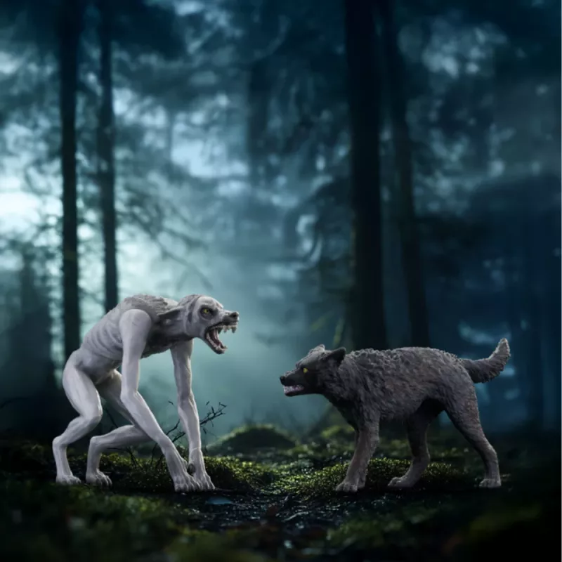 Schleich Wizarding World hracia sada Harry Potter vlkolak vs. Animagus figúrky, zberateľské figúrky