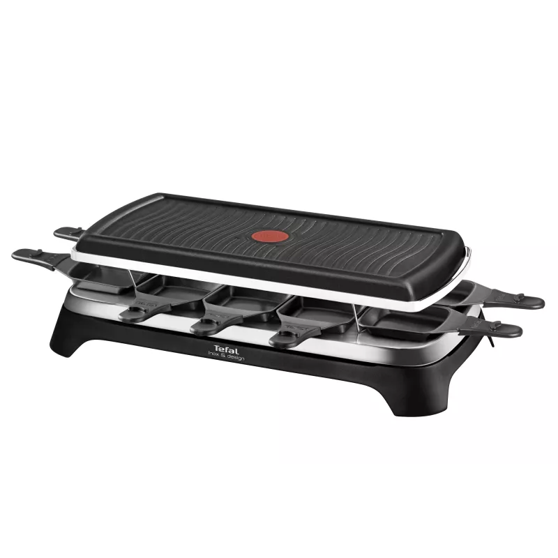 Tefal RE4588 raclette gril 10 osôb 1350 W čierna, nehrdzavejúca oceľ