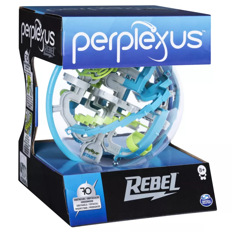 Hry Perplexus Rebel, 3D labyrintová hra so 70 prekážkami, labyrintová puzzle hračka, 6 rokov