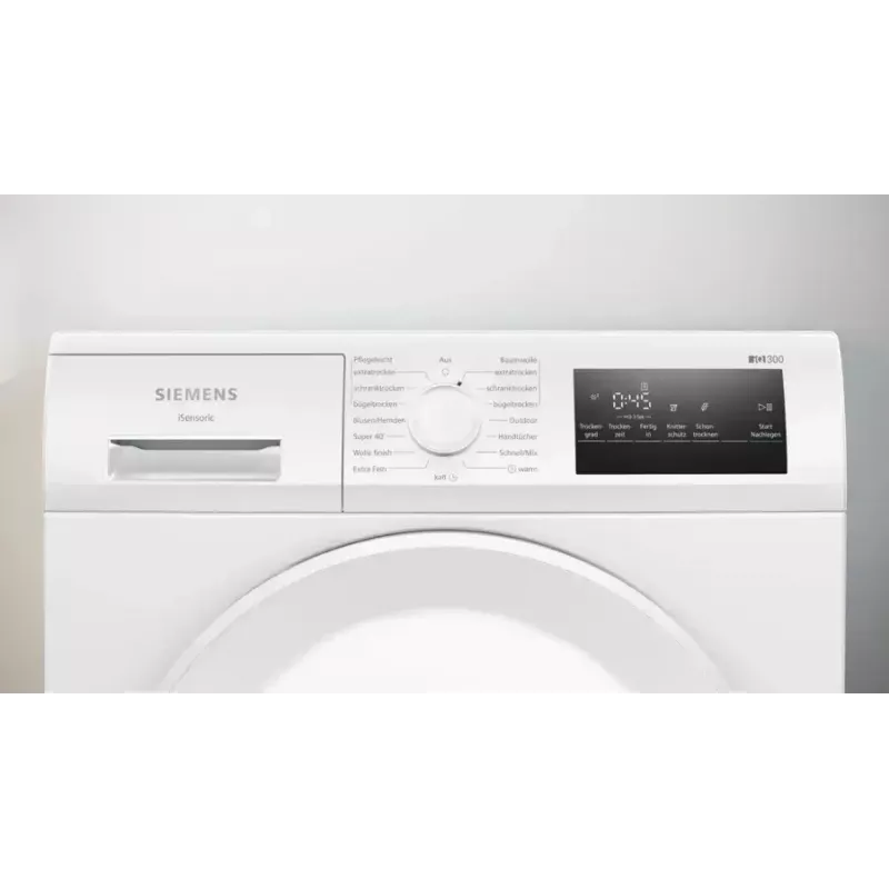 Siemens iQ300 WT43H004 sušička bielizne voľne stojaca predné plnenie 8 kg biela