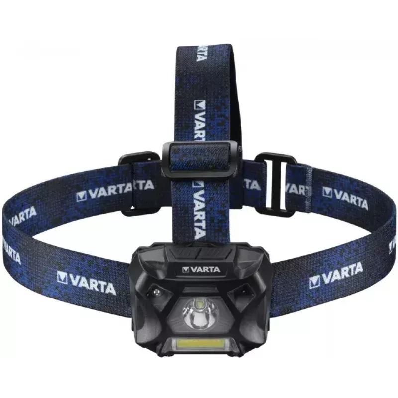 Čelová lampa Varta WORK FLEX MOTION SENSOR H20 čierna modrá LED 150 lm 20 h