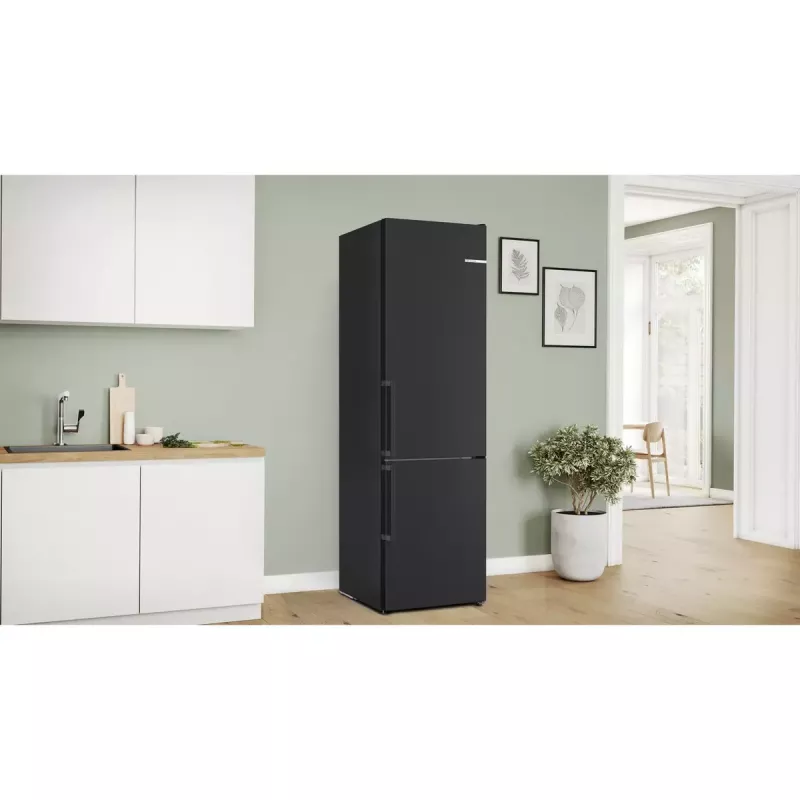 Bosch Serie 4 KGN39VXCT kombinovaná chladnička s mrazničkou, 363 l (260 l + 103 l), energetická trieda C, tmavá nehrdzavejúca oceľ