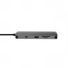 Chieftec DSC-901 dokovacia stanica USB-C, USB 3.2 Gen 1, HDMI, Gigabit LAN, 2x USB-A, 2x USB-C, titánová