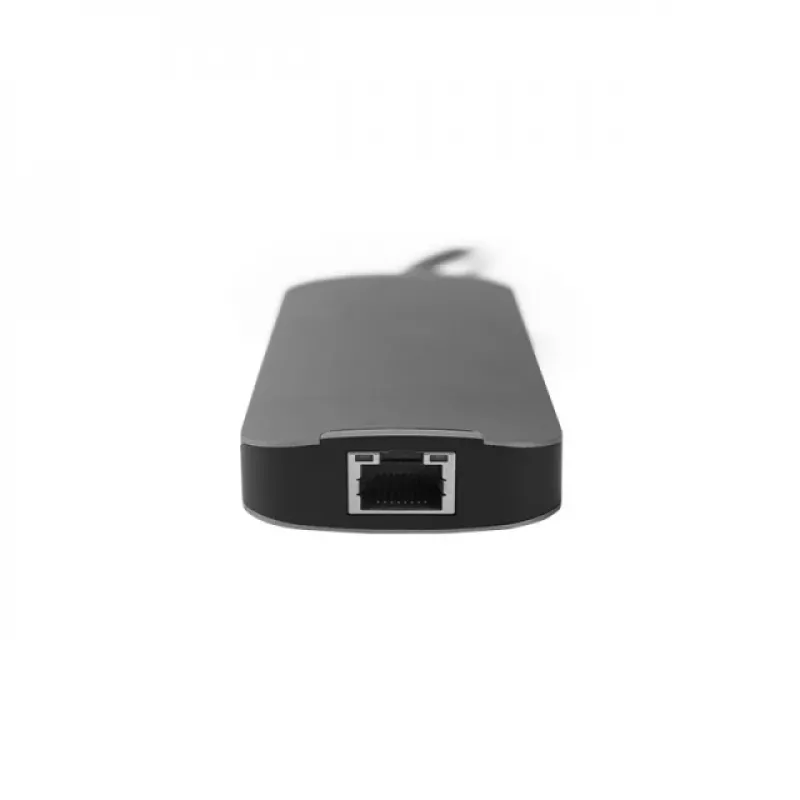 Chieftec DSC-901 dokovacia stanica USB-C, USB 3.2 Gen 1, HDMI, Gigabit LAN, 2x USB-A, 2x USB-C, titánová