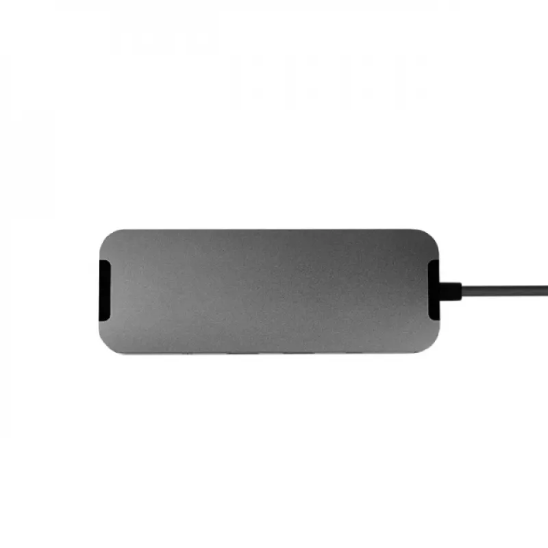 Chieftec DSC-901 dokovacia stanica USB-C, USB 3.2 Gen 1, HDMI, Gigabit LAN, 2x USB-A, 2x USB-C, titánová