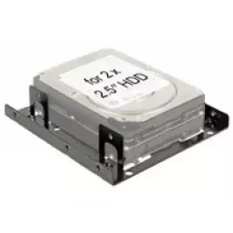 Montážny rámik DeLOCK 18210 z 3,5 palca na 2 x 2,5 palca HDD/SSD, čierny