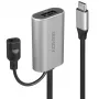 Lindy 5m USB 3.2 Gen 1 C/A aktívne predĺženie, 5 m, USB C, USB A, USB 3.2 Gen 1 (3.1 Gen 1), strieborná