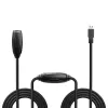 Lindy 43156 aktívny predlžovací kábel USB 3.0, USB-A samec na USB-A samicu, 10 m, USB 3.2 Gen 1, 5 Gbit/s, čierny