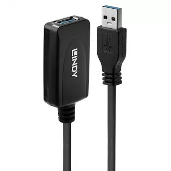 USB predlžovací kábel Lindy 5m USB 3.0 aktívne predĺženie
