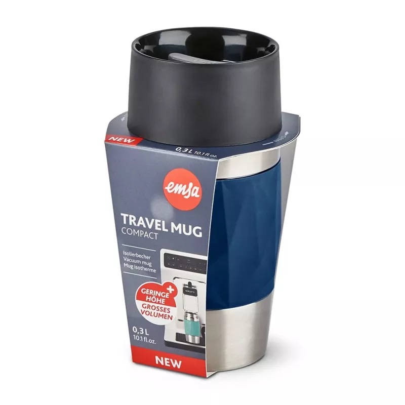 EMSA Travel Mug Compact 300 ml modrá, nerezová oceľ