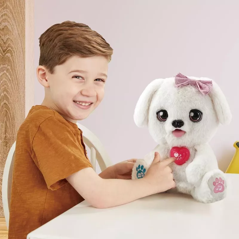 Plüschtier VTech Schlecki der Kuschelwelpe — interaktívne plyšové šteniatko od VTech