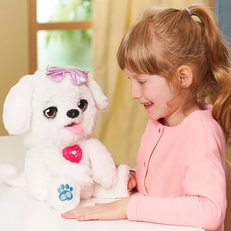 Plüschtier VTech Schlecki der Kuschelwelpe — interaktívne plyšové šteniatko od VTech