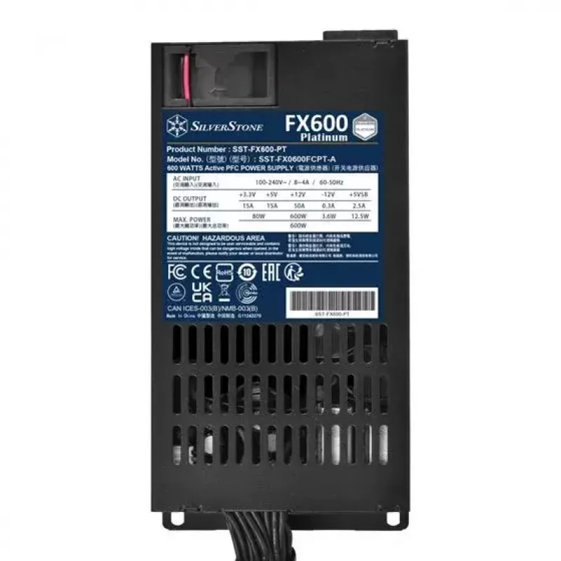 Napájací zdroj Silverstone FX600 Platinum 600 W