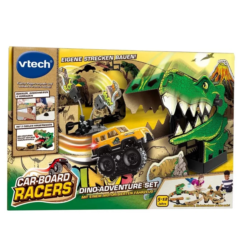 Sada detskej pretekárskej dráhy VTech Car-Board Racers Dino Adventure Set, dráha