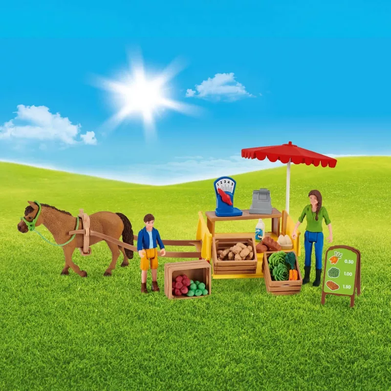 Mobilný farmársky stánok Schleich Farm Life Sunny Day 42528