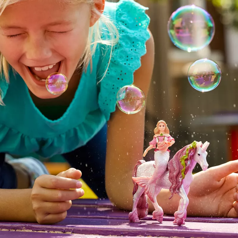 Hračka Schleich BAYALA morská panna Feya na podvodnom jednorožcovi